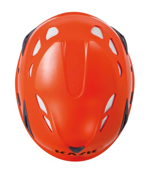 Orange KASK Super Plasma Helmet Top View