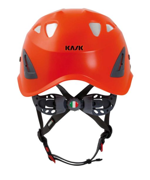 Orange KASK Super Plasma Helmet Back View