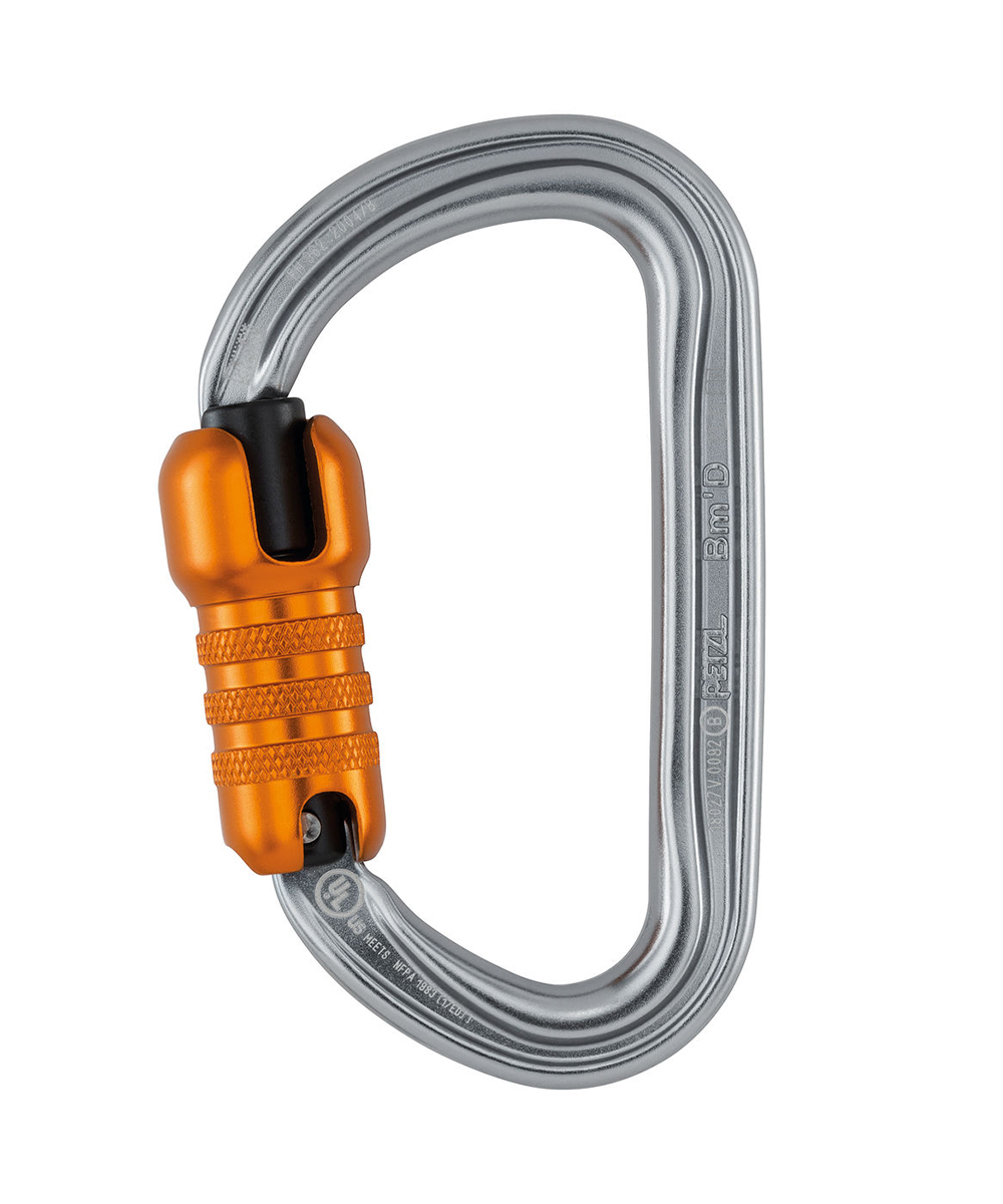 Petzl Bm’D Carabiner with the TRIACT-LOCK automatic locking system