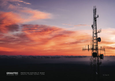 Gravitec Poster -Cell Tower at Sunset