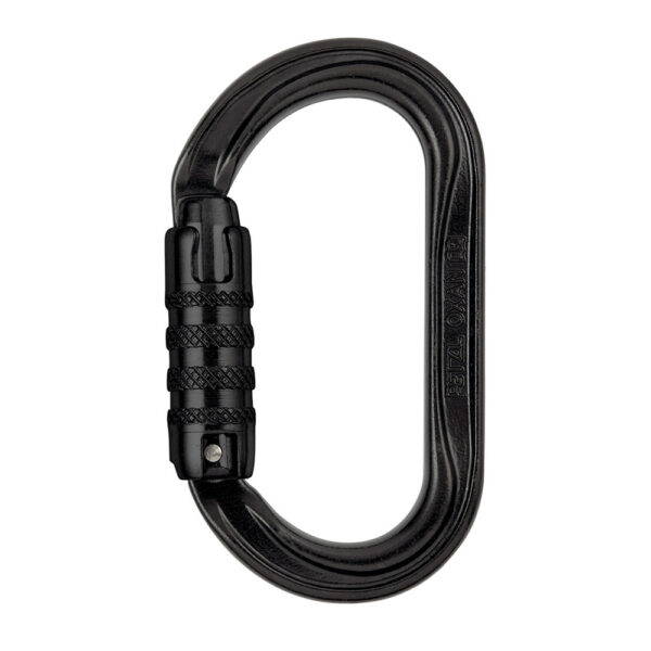 Petzl OXAN Triact Lock System Steel Carabiner Blk