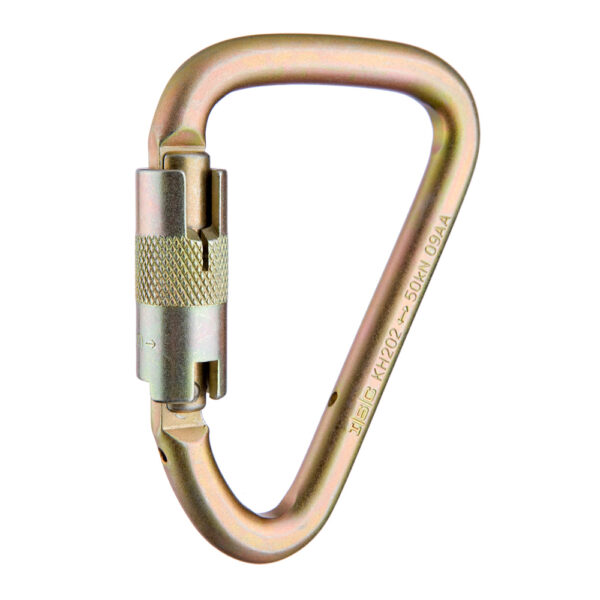 ISC Klettersteig Carabiner with a twistlock gate