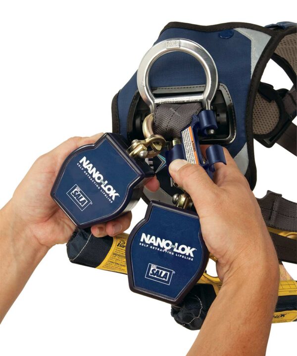 3M™ DBI-SALA® Nano-Lok™ Tie-Back Twin-Leg Quick Connect Self Retracting Lifeline, Web - Image 3
