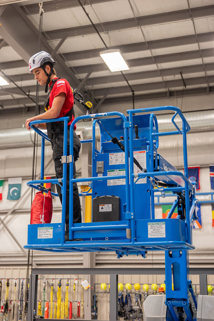 The MEWP Lanyard - Adjustable Energy Absorbing Lanyard for Elevated Work