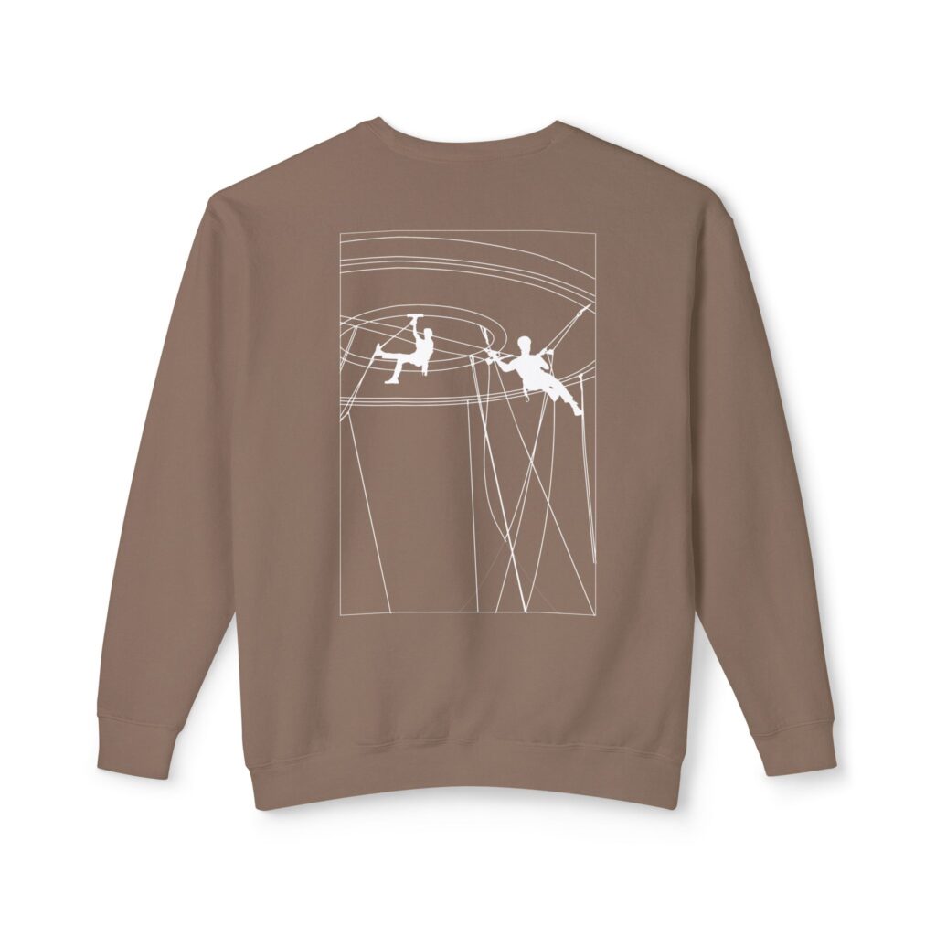 Unisex Lightweight Crewneck Sweatshirt with Design 2