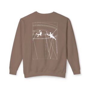 Unisex Lightweight Crewneck Sweatshirt with Design 2 - Image 12