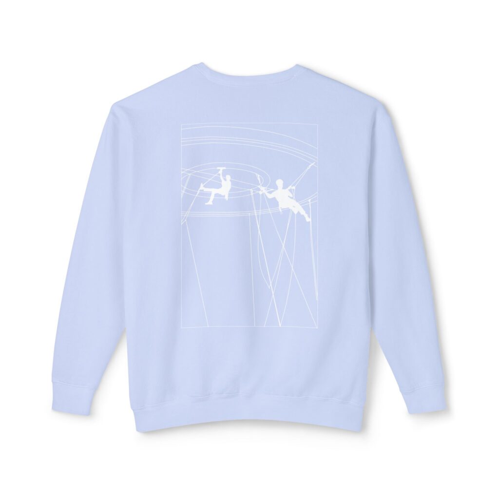 Unisex Lightweight Crewneck Sweatshirt with Design 2