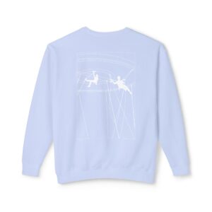 Unisex Lightweight Crewneck Sweatshirt with Design 2 - Image 6