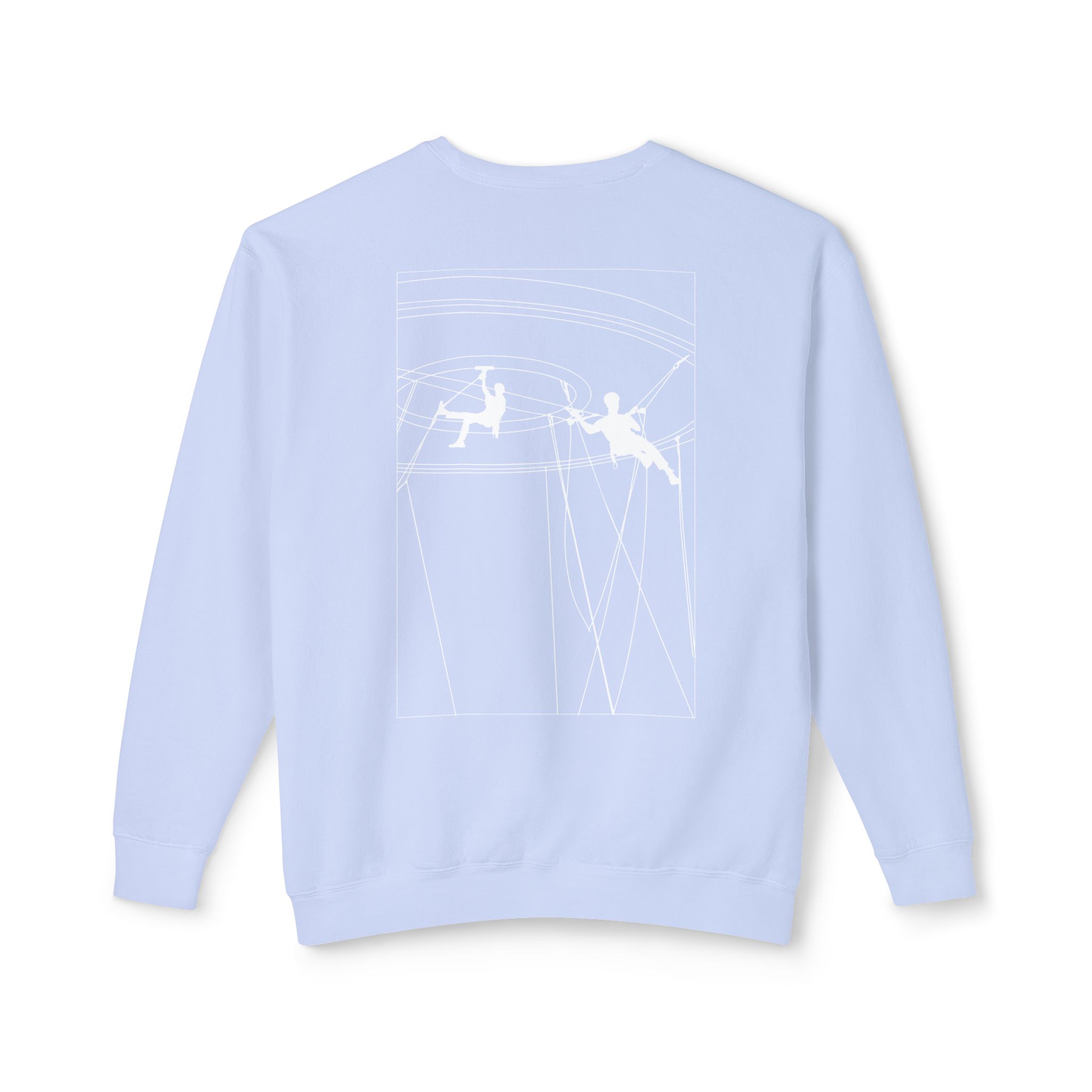 Unisex Lightweight Crewneck Sweatshirt with Design 2 - Image 6