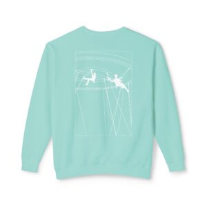 Unisex Lightweight Crewneck Sweatshirt with Design 2 - Image 4