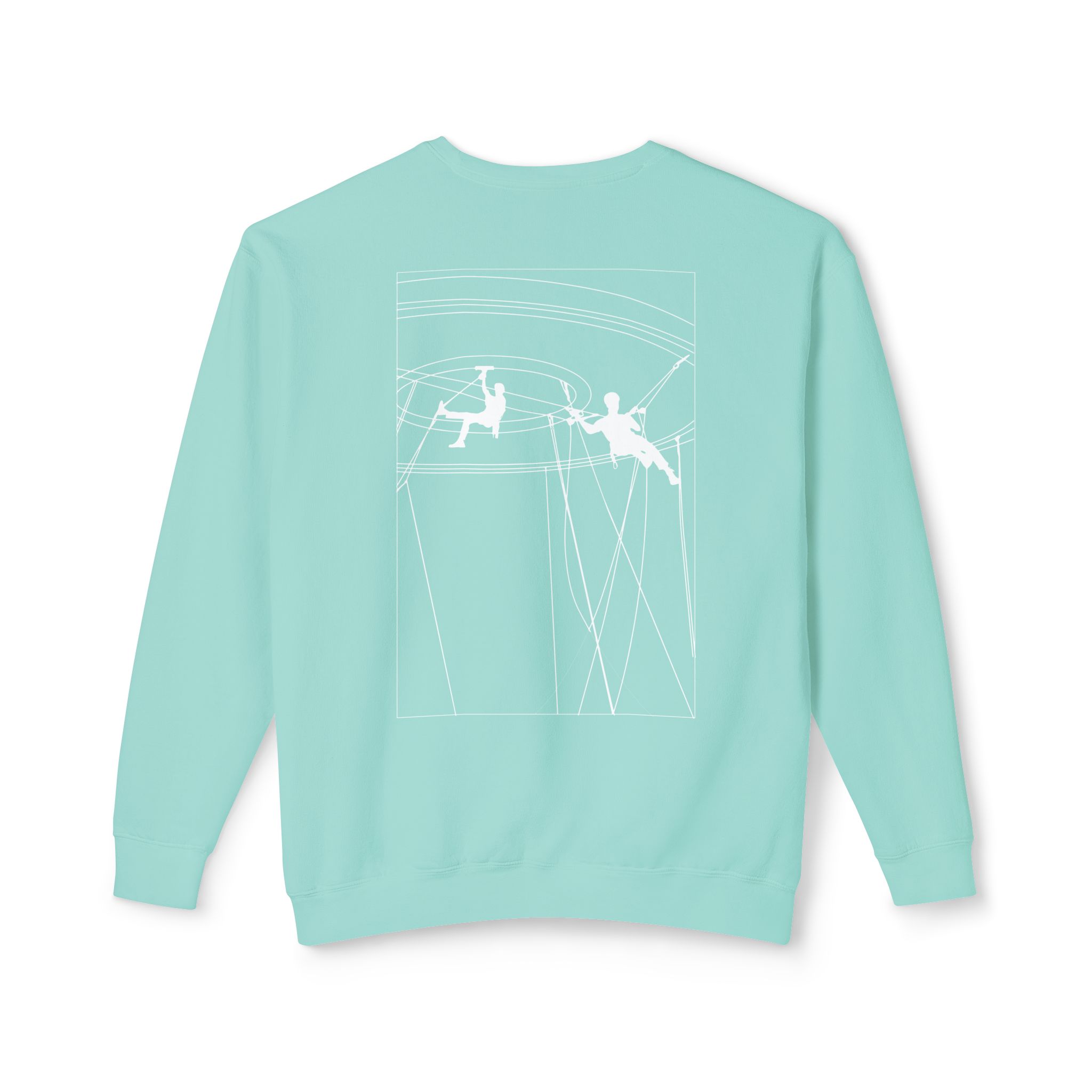 Unisex Lightweight Crewneck Sweatshirt with Design 2 - Image 4