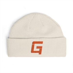 Cuff Beanie with Orange G4 Logo - Image 4