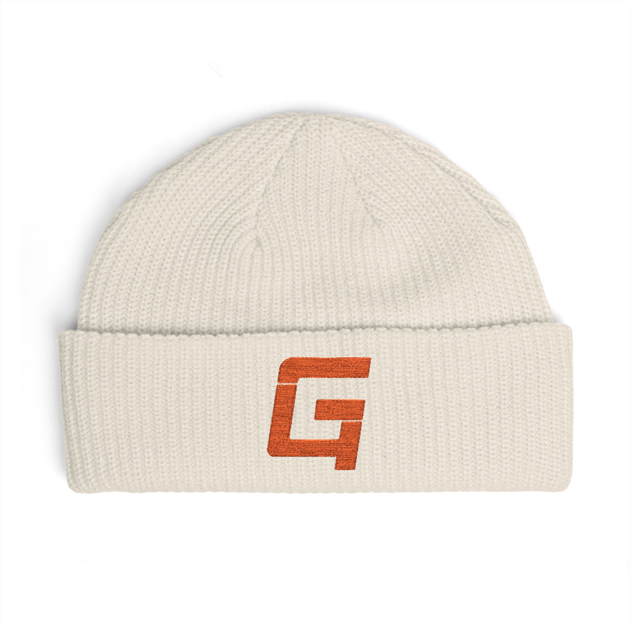 Cuff Beanie with Orange G4 Logo - Image 4
