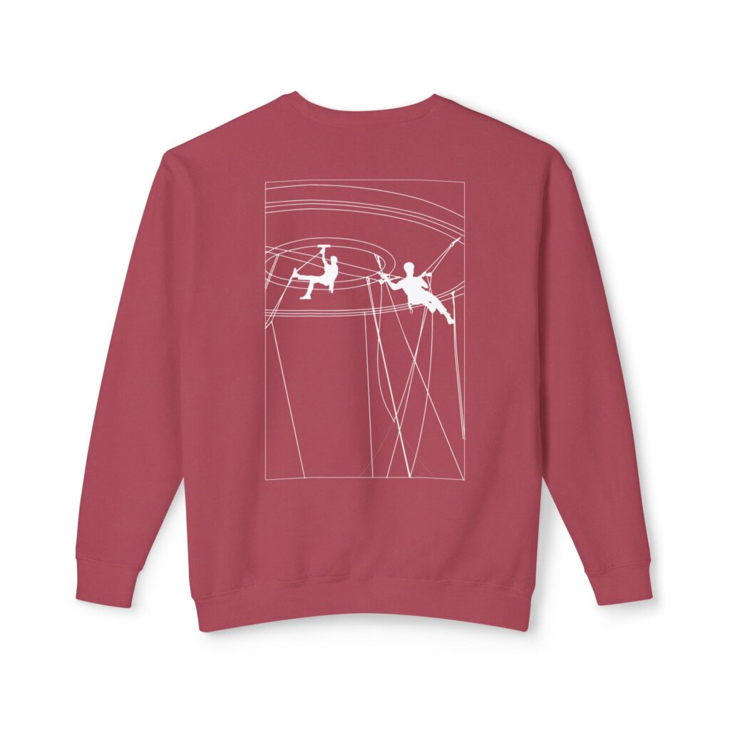 Unisex Lightweight Crewneck Sweatshirt with Design 2