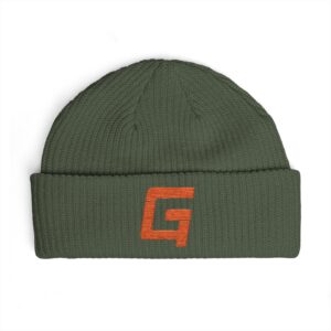 Cuff Beanie with Orange G4 Logo - Image 3