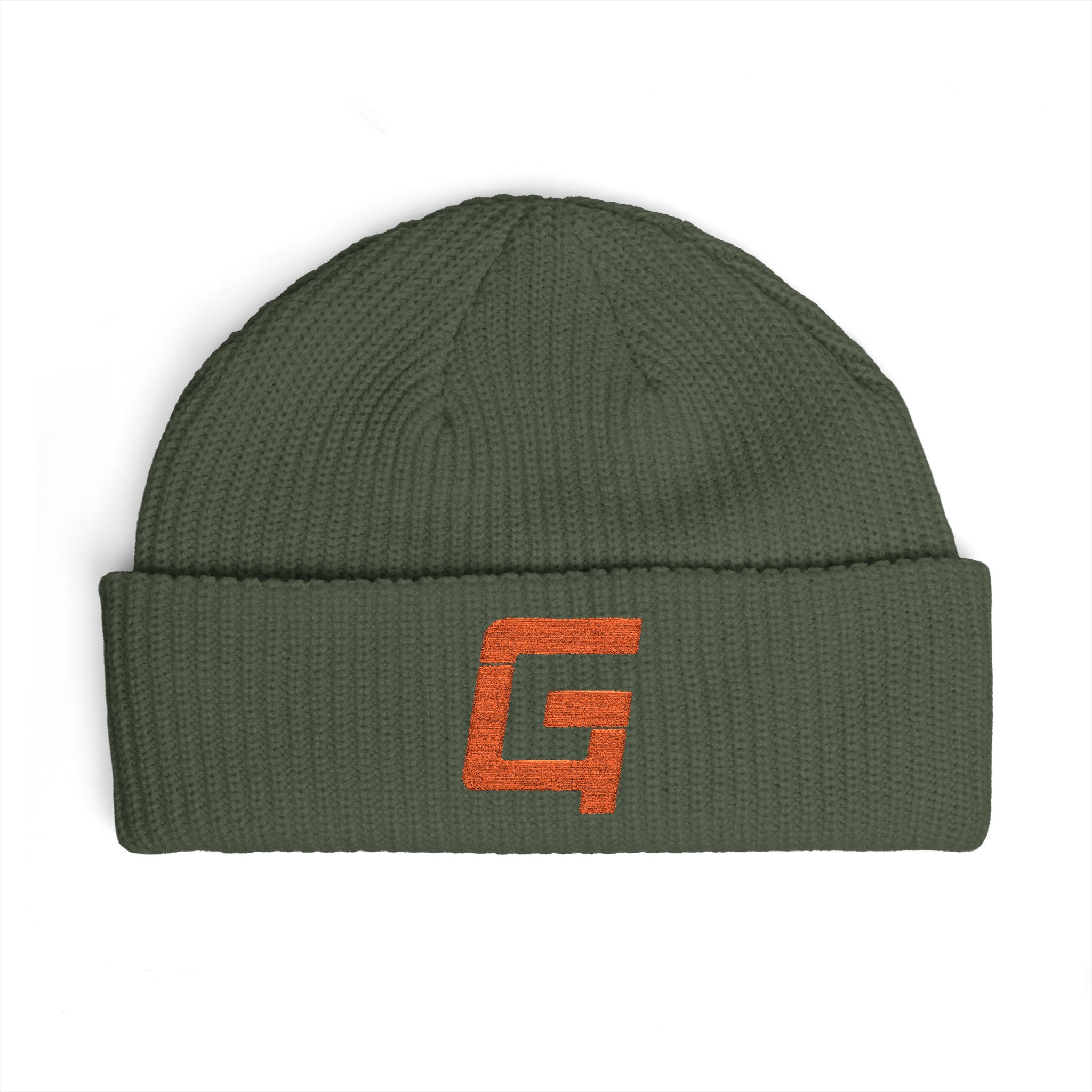 Cuff Beanie with Orange G4 Logo - Image 3