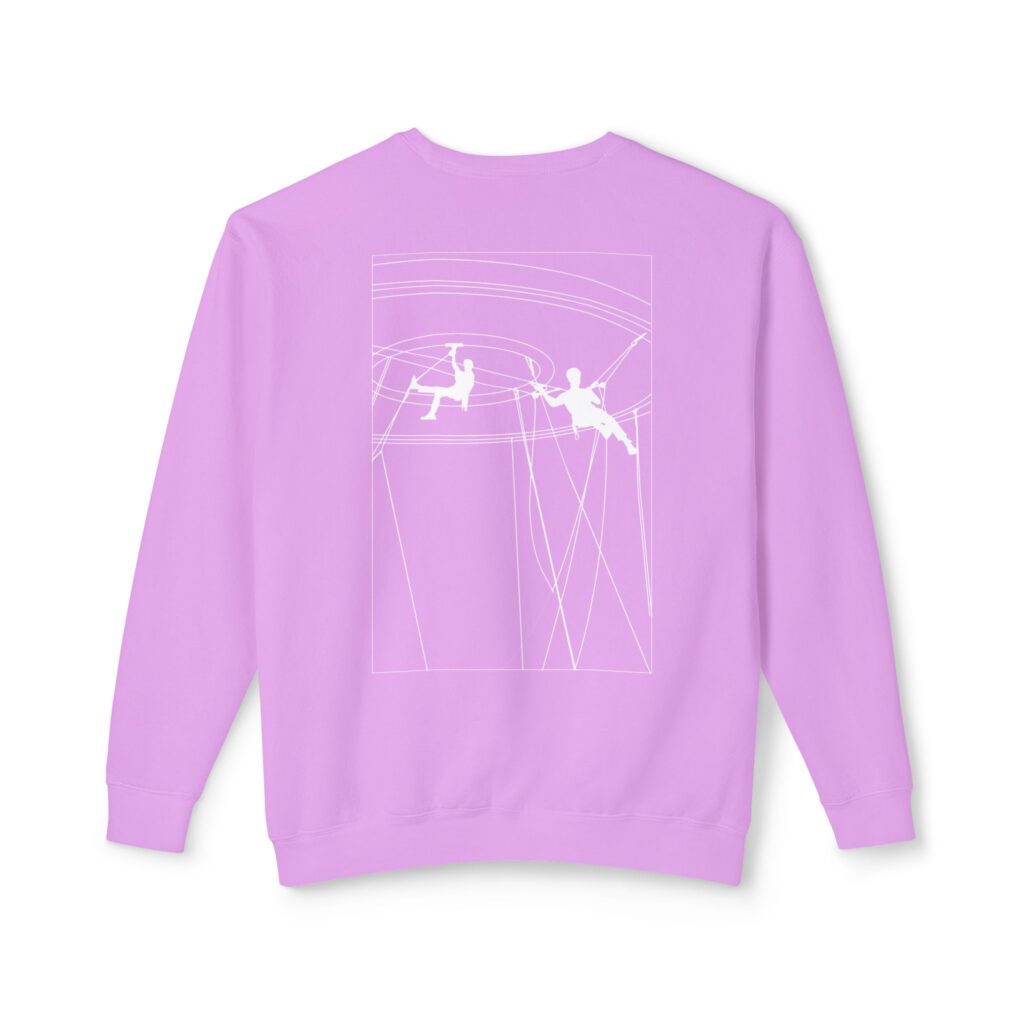 Unisex Lightweight Crewneck Sweatshirt with Design 2