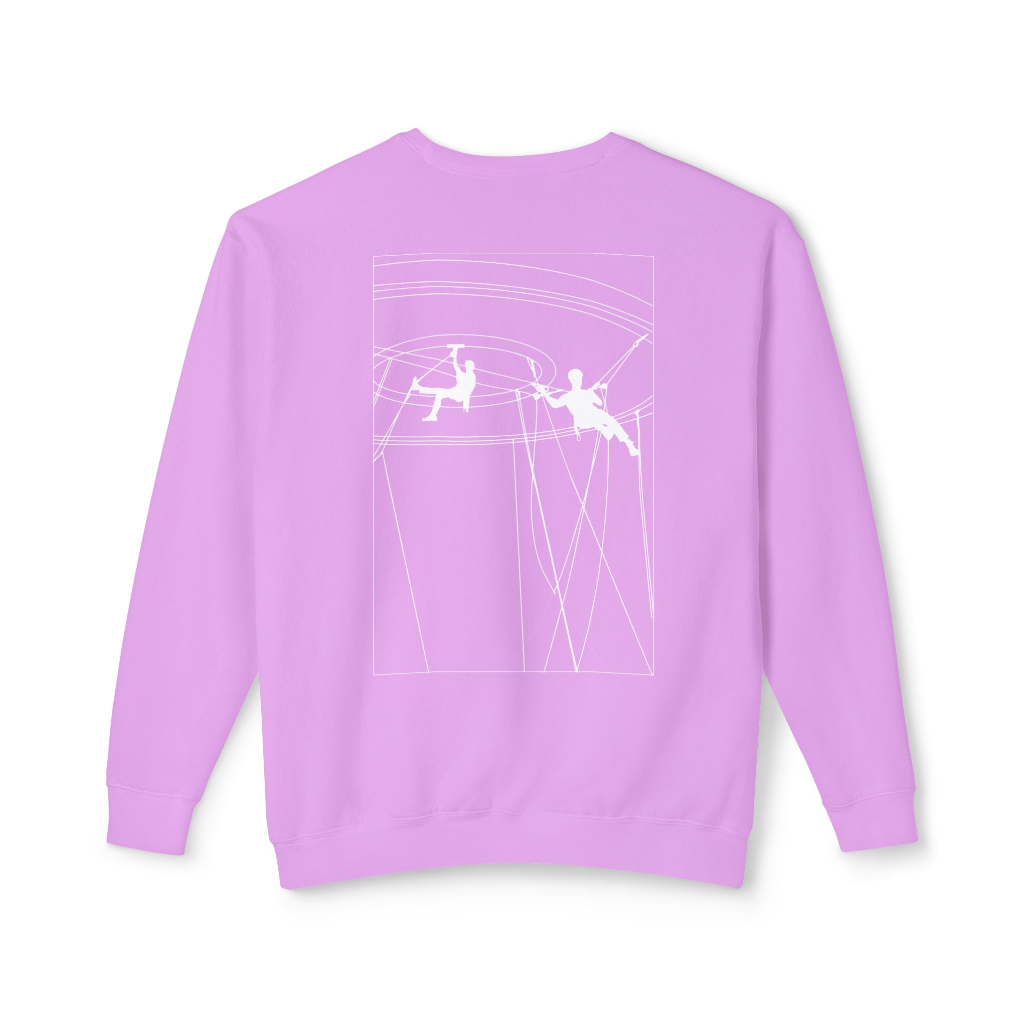 Unisex Lightweight Crewneck Sweatshirt with Design 2 - Image 8